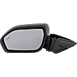 Driver Side Mirror, Power Adjust, Manual Folding, Non-Heated, Textured Black, In-Housing Signal Light, No Memory, Puddle Light, and Auto-Dimming, With Blind Spot Detection in Glass, Base Model