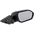 Passenger Side Mirror, Power Adjust, Manual Folding, Non-Heated, Textured Black, In-Housing Signal Light, No Memory, Puddle Light, and Auto-Dimming, With Blind Spot Detection in Glass, Base Model