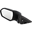Driver Side Mirror, Power Adjust, Manual Folding, Heated, Textured Black, No Signal Light, No Memory, With Puddle Light, No Auto-Dimming, With Blind Spot Detection in Glass, XLT Model
