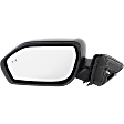 Driver Side Mirror, Power Adjust, Manual Folding, Heated, Textured Black, No Signal Light, No Memory, With Puddle Light, No Auto-Dimming, With Blind Spot Detection in Glass, XLT Model