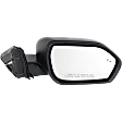 Passenger Side Mirror, Power Adjust, Heated, Manual Folding, Textured Black, In-housing Signal Light, No Memory, No Puddle Light, No Auto-Dimming, with Blind Spot Detection in Glass