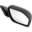 Passenger Side Mirror, Power Adjust, Heated, Manual Folding, Textured Black, In-housing Signal Light, No Memory, No Puddle Light, No Auto-Dimming, with Blind Spot Detection in Glass