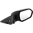 Passenger Side Mirror, Power Adjust, Heated, Manual Folding, Textured Black, In-housing Signal Light, No Memory, No Puddle Light, No Auto-Dimming, with Blind Spot Detection in Glass