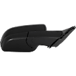 Passenger Side Mirror, Power Adjust, Heated, Manual Folding, Textured Black, In-housing Signal Light, No Memory, No Puddle Light, No Auto-Dimming, with Blind Spot Detection in Glass