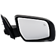 Passenger Side Mirror, Power Adjust, Power Folding, Non-Heated, Textured Black, No Signal Light, No Memory, No Puddle Light, No Auto-Dimming, With Blind Spot Glass, XLT Model
