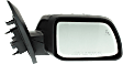 2011-2014 Ford Edge - Passenger Side Mirror, Power Adjust, Heated, Manual Folding, Paintable, No Signal Light, With Memory, With Puddle Light, No Auto-Dimming, With Blind Spot Detection in Glass