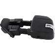 2017 Ford F-350 Super Duty - Driver Side Towing Mirror, Upper - Power Adjust, Lower - Manual Adjust, Heated, Textured Black, Manual Folding, In-housing Signal Light, No Blind Spot Feature, No Memory, No Puddle Light, No Auto-Dimming