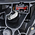 2017 Ford F-350 Super Duty - Driver Side Towing Mirror, Upper - Power Adjust, Lower - Manual Adjust, Heated, Textured Black, Manual Folding, In-housing Signal Light, No Blind Spot Feature, No Memory, No Puddle Light, No Auto-Dimming