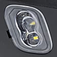 Driver Side Towing Mirror, Upper - Power Adjust, Lower - Manual Adjust, Heated, Power Folding, Paintable, In-housing Signal Light, No Memory, With Puddle Light, No Auto-Dimming