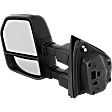2017 Ford F-350 Super Duty - Driver Side Towing Mirror, Upper - Power Adjust, Lower - Manual Adjust, Heated, Paintable, Power Folding, In-housing Signal Light, With Blind Spot Detection in Glass, With Memory, With Puddle Light, No Auto-Dimming, Crew Cab Pickup
