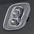Passenger Side Towing Mirror, Upper - Power , Lower - Manual Adjust, Heated, Power Folding, Paintable, with Memory, with Blind Spot Detection in Glass, with Spotlight and Temp Sensor