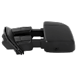 Driver Side Towing Mirror, Manual Adjust, Non-Heated, Manual Folding, Textured Black, No Signal Light, No Memory, No Puddle Light, No Auto-Dim, No Blind Spot Feature