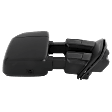 Passenger Side Towing Mirror, Manual Adjust, Non-Heated, Manual Folding, Textured Black, No Signal Light, No Memory, No Puddle Light, No Auto-Dim, No Blind Spot Feature