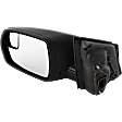Driver Side Towing Mirror, Power Adjust, Non-Heated, Manual Folding, Textured Black, No Signal Light, No Memory, With Puddle Light, No Auto-Dimming, No Blind Spot Feature, SE Model