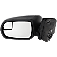 Driver Side Towing Mirror, Power Adjust, Non-Heated, Manual Folding, Textured Black, No Signal Light, No Memory, With Puddle Light, No Auto-Dimming, No Blind Spot Feature, SE Model