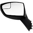 Driver Side Mirror, Power Adjust, Manual Folding, Non-Heated, Textured Black, No Signal Light, No Memory, No Puddle Light, No Auto-Dimming, No Blind Spot Feature