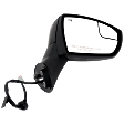 Passenger Side Mirror, Power Adjust, Manual Folding, Heated, Paintable, In-housing Signal Light, No Memory, No Puddle Light, No Auto-Dimming, No Blind Spot Feature, SES Model