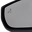 2017 Ford Focus - Driver Side Mirror, Power Adjust, Heated, Paintable, Manual Folding, In-housing Signal Light, With Blind Spot Detection in Glass, No Memory, With Puddle Light, No Auto-Dimming