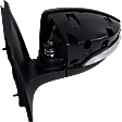 2017 Ford Focus - Driver Side Mirror, Power Adjust, Heated, Paintable, Manual Folding, In-housing Signal Light, With Blind Spot Detection in Glass, No Memory, With Puddle Light, No Auto-Dimming