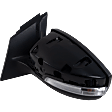 2017 Ford Focus - Driver Side Mirror, Power Adjust, Heated, Paintable, Manual Folding, In-housing Signal Light, With Blind Spot Detection in Glass, No Memory, With Puddle Light, No Auto-Dimming