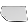 Passenger Side, Upper Mirror Glass, Towing, Heated, No Blind Spot Feature, With Backing Plate