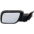 2015 Ford Explorer - Driver Side Mirror, Power Adjust, Heated, Paintable, Power Folding, In-housing Signal Light, With Blind Spot Detection in Glass, With Memory, With Puddle Light, No Auto-Dimming