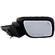 2013 Ford Explorer - Passenger Side Mirror, Power Adjust, Heated, Paintable, Power Folding, In-housing Signal Light, With Blind Spot Detection in Glass, With Memory, With Puddle Light, No Auto-Dimming
