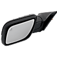 Driver Side Mirror, Power Adjust, Heated, Manual Folding, Paintable, In-housing Signal Light, No Memory, With Puddle Light, No Auto-Dim, With Blind Spot Detection in Glass