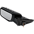 Driver Side Mirror, Power Adjust, Heated, Manual Folding, Paintable, In-housing Signal Light, No Memory, With Puddle Light, No Auto-Dim, With Blind Spot Detection in Glass