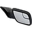 2013 Ford Explorer - Passenger Side Mirror, Power Adjust, Non-Heated, Paintable, Manual Folding, No Signal Light, With Blind Spot Glass, No Memory, No Puddle Light, No Auto-Dimming