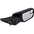 2013 Ford Explorer - Passenger Side Mirror, Power Adjust, Non-Heated, Paintable, Manual Folding, No Signal Light, With Blind Spot Glass, No Memory, No Puddle Light, No Auto-Dimming