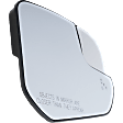 2016-2023 Ford Transit Connect - Driver Side Mirror Glass, Heated, with Blind Spot Detection In Glass, No Turn Signal Light, with Auto-Dimming, Mini Passenger Van/Mini Cargo Van