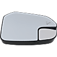 2016-2023 Ford Transit Connect - Passenger Side Mirror Glass, Heated, with Blind Spot Detection In Glass, No Turn Signal Light, with Auto-Dimming, Mini Passenger Van/Mini Cargo Van