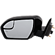 Driver Side Mirror, Power Adjust, Heated, Manual Folding, Paintable, In-housing Signal Light, No Memory, With Puddle Light, No Auto-Dim, No Blind Spot Feature