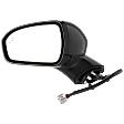 2013 Ford Fusion SE - Driver Side Mirror, Production Date To March 02, 2013, Power Adjust, Heated, Paintable, Manual Folding, In-housing Signal Light, With Blind Spot Detection in Glass, With Memory, With Puddle Light, No Auto-Dimming