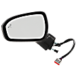 2013 Ford Fusion SE - Driver Side Mirror, Production Date To March 02, 2013, Power Adjust, Heated, Paintable, Manual Folding, In-housing Signal Light, With Blind Spot Detection in Glass, With Memory, With Puddle Light, No Auto-Dimming