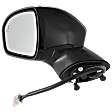 2013 Ford Fusion SE - Driver Side Mirror, Production Date To March 02, 2013, Power Adjust, Heated, Paintable, Manual Folding, In-housing Signal Light, With Blind Spot Detection in Glass, With Memory, With Puddle Light, No Auto-Dimming
