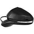 2013 Ford Fusion SE - Driver Side Mirror, Production Date To March 02, 2013, Power Adjust, Heated, Paintable, Manual Folding, In-housing Signal Light, With Blind Spot Detection in Glass, With Memory, With Puddle Light, No Auto-Dimming