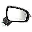 Passenger Side Mirror, Power Adjust, Heated, Manual Folding, Paintable, In-housing Signal Light, With Memory, With Puddle Light, No Auto-Dim, With Blind Spot Detection in Glass