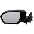 Driver Side Mirror, Power Adjust, Heated, Manual Folding, Paintable, In-housing Signal Light, No Memory, With Puddle Light, No Auto-Dim, With Blind Spot Detection in Glass