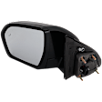 Driver Side Mirror, Power Adjust, Heated, Manual Folding, Paintable, In-housing Signal Light, No Memory, With Puddle Light, No Auto-Dim, With Blind Spot Detection in Glass