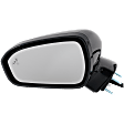 Driver Side Mirror, Power Adjust, Heated, Manual Folding, Paintable, In-housing Signal Light, With Memory, With Puddle Light, No Auto-Dim, With Blind Spot Detection in Glass