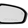 2018 Ford Fusion - Passenger Side Mirror, Power Adjust, Heated, Paintable, Manual Folding, In-housing Signal Light, With Blind Spot Detection in Glass, With Memory, With Puddle Light, No Auto-Dimming