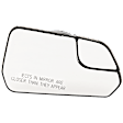 Passenger Side Mirror Glass, Non-Heated, With Blind Spot Glass