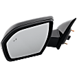 Driver Side Mirror, Power Adjust, Heated, Power Folding, Paintable, In-housing Signal Light, With Memory, No Puddle Light, No Auto-Dim, With Blind Spot Light in Glass