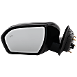 Driver Side Mirror, Power Adjust, Heated, Power Folding, Paintable, In-housing Signal Light, With Memory, No Puddle Light, No Auto-Dim, With Blind Spot Light in Glass