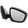 Passenger Side Mirror, Power Adjust, Heated, Manual Folding, Paintable, In-housing Signal Light, With Memory, No Puddle Light, No Auto-Dim, With Blind Spot Detection in Glass