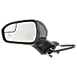 Driver Side Mirror, Power Adjust, Heated, Manual Folding, Paintable, In-housing Signal Light, With Memory, With Puddle Light, No Auto-Dim, With Blind Spot Glass