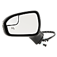 Driver Side Mirror, Power Adjust, Heated, Manual Folding, Paintable, In-housing Signal Light, With Memory, With Puddle Light, No Auto-Dim, With Blind Spot Glass