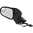 2015 Ford Fusion SE - Driver Side Mirror, Power Adjust, Heated, Paintable, Manual Folding, In-housing Signal Light, No Blind Spot Feature, No Memory, With Puddle Light, No Auto-Dimming